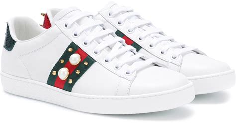 gucci ace pearl stud|Gucci ace shoes customer service.